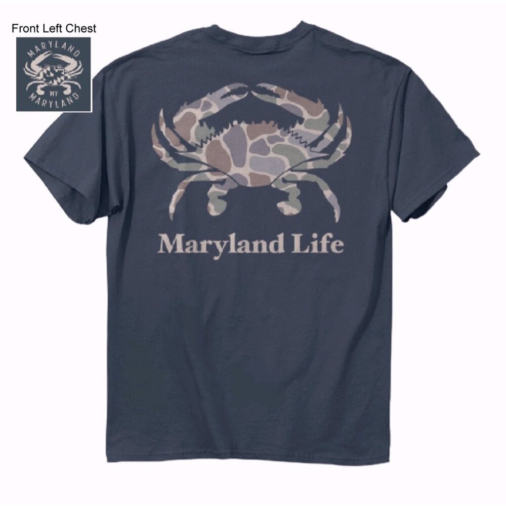 Maryland Life Camo Short Sleeve T-Shirt NEW Fast Ship